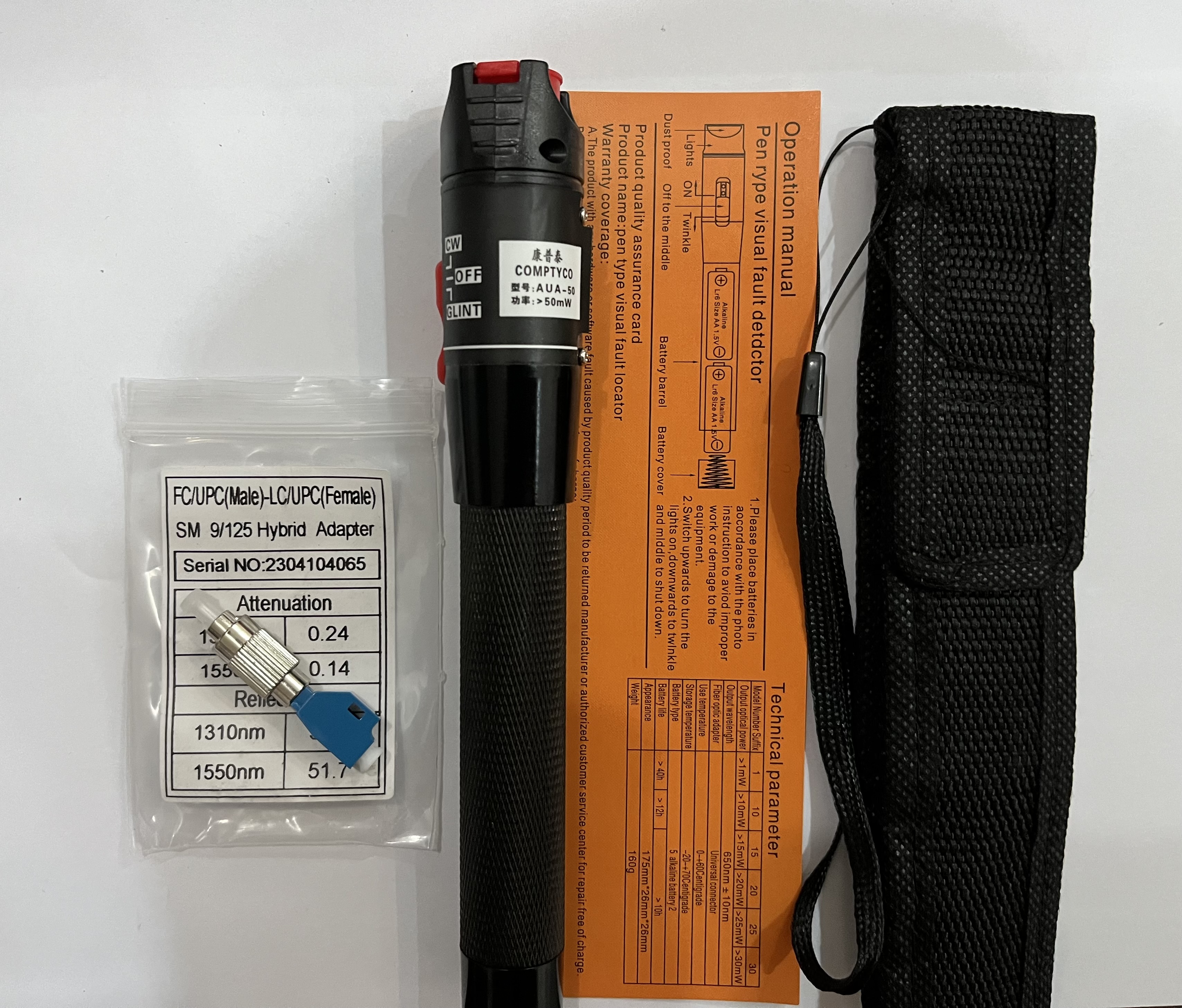 قلم فیبر نوری کامپ تایکو مدل COMPTYCO AUA-50 SC-LC