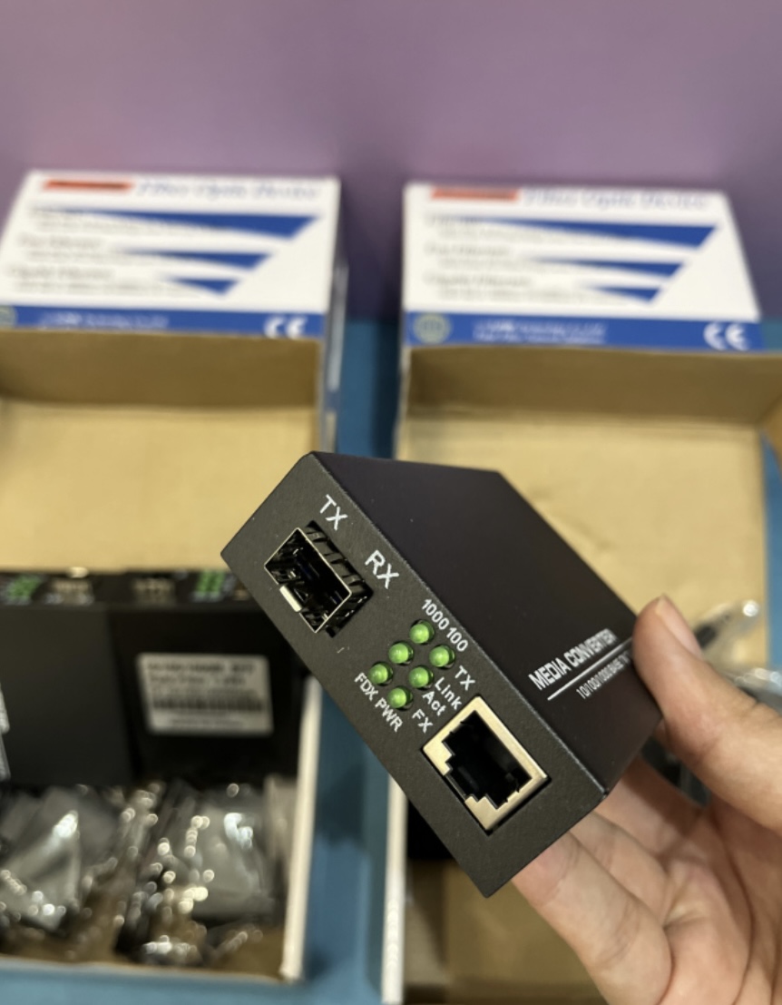 مدیا کانورتر SFP خور نت‌ لینک بسته دو عددی