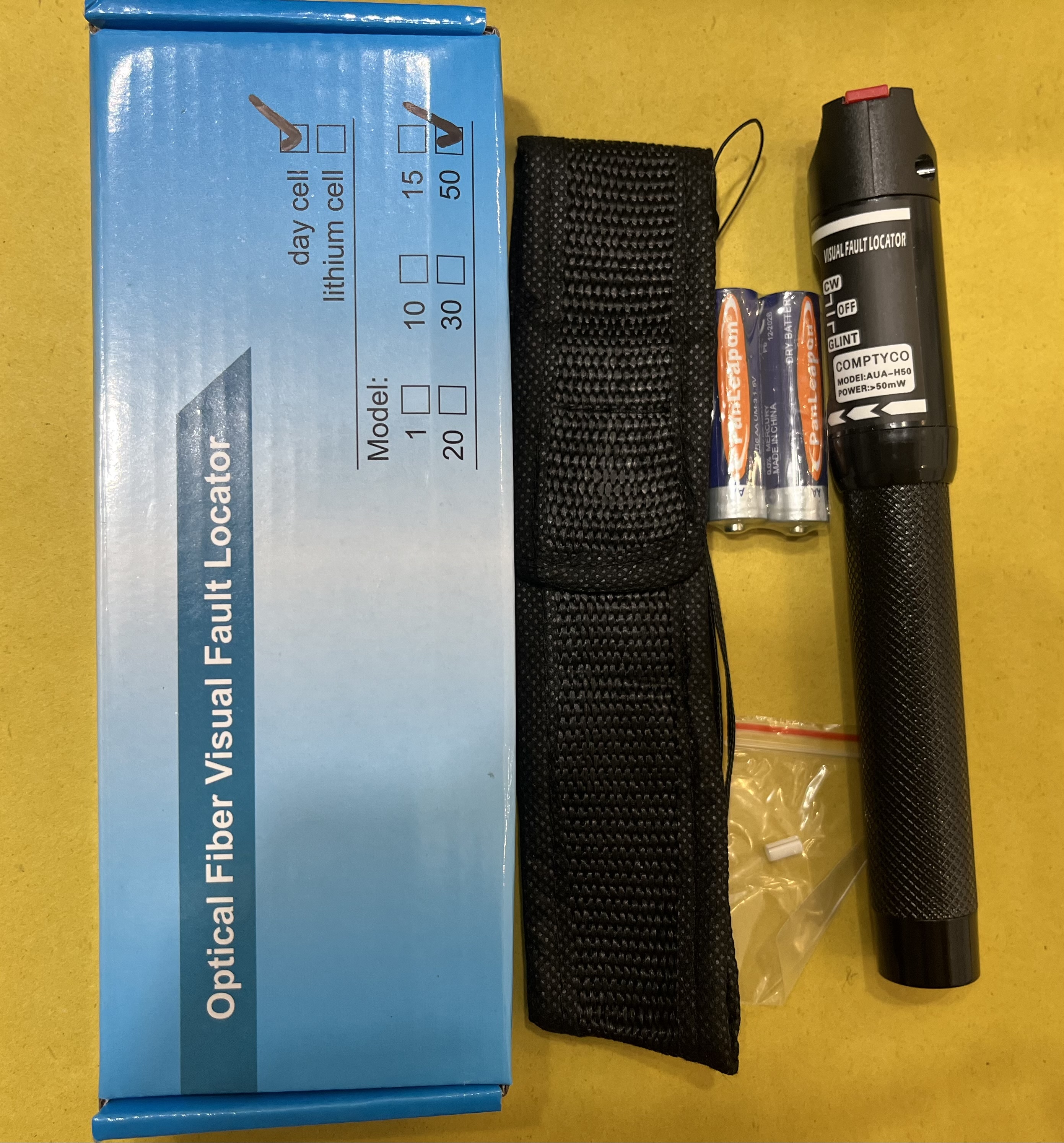 قلم فیبر نوری کامپ تایکو مدل COMPTYCO AUA-H50 SC-LC همراه جعبه آبی اصل